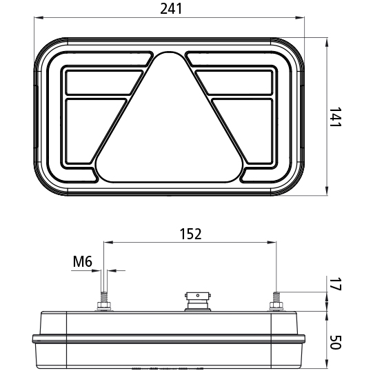 Asp&ouml;ck - MultiLED IV, 12/24 V, rechts, 5-pol. Bajonett, RFS Suer 127557279