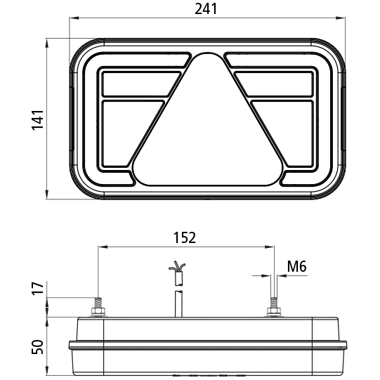 Asp&ouml;ck - MultiLED IV, 12/24 V, links, 0,5 m, NSL + RFS, ope Suer 127557284