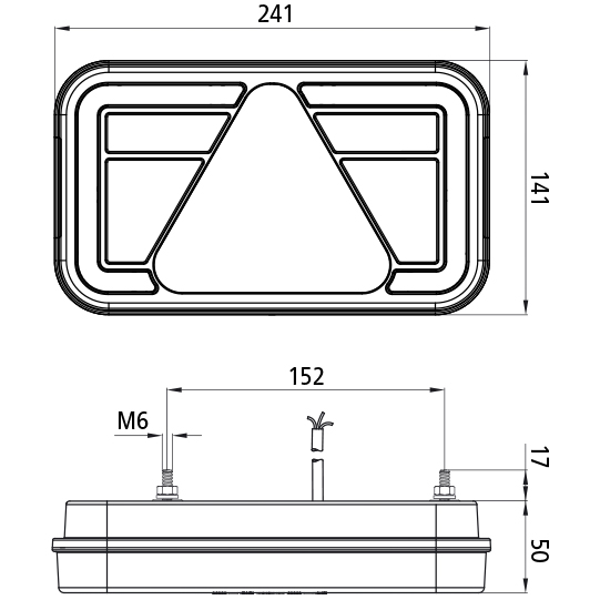 Asp&ouml;ck - MultiLED IV, 12/24 V, rechts, 0,5 m, NSL + RFS, op Suer 127557285