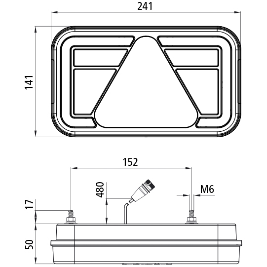 Asp&ouml;ck - MultiLED IV, 12/24 V, links, 7-pol. ASS, NSL + RFS Suer 127557286