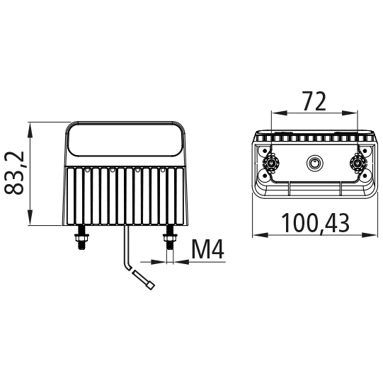 Asp&ouml;ck - Regpoint II LED, 12/24 V, KZL, hoch, 1,5 m, DC, OE Suer 127557312