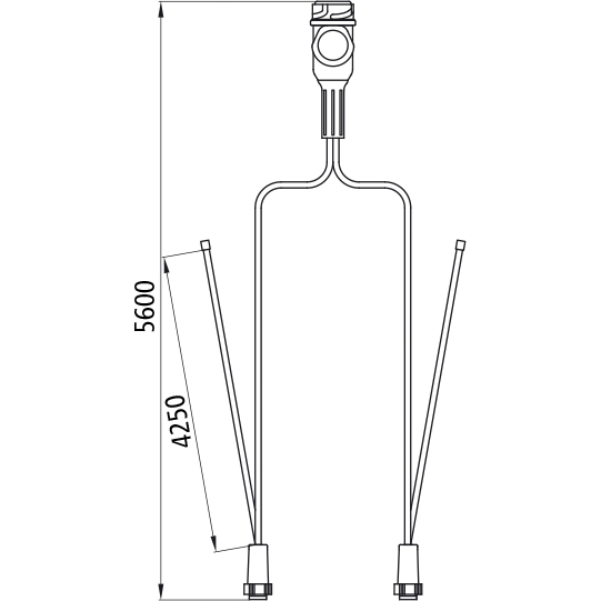 Asp&ouml;ck - Versorgungskabel, 13-pol. Stecker, 2x8-pol. Baj. 5 Suer 127557366