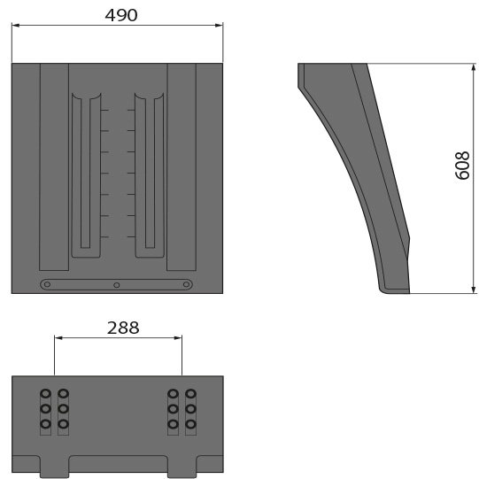 Sauermann - Vario-Kotflügel 4906 SG, PP-EPDM Suer 181378045