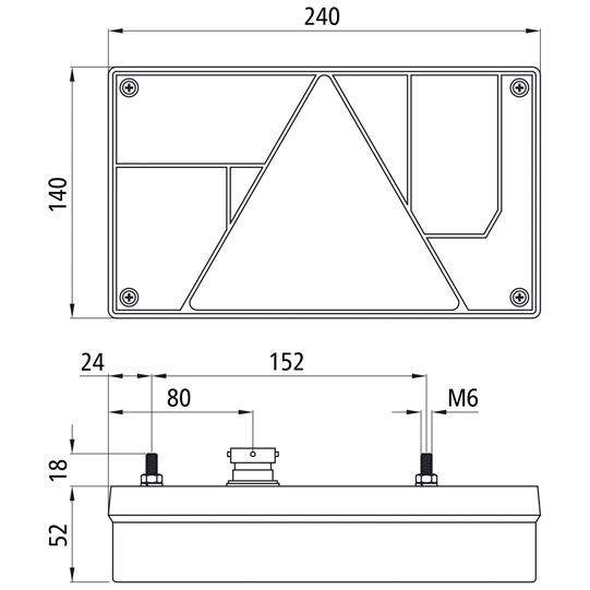 Asp&ouml;ck - Multipoint I, 12 V, links, ASS 5-pol. Baj., m. Dre Suer 204551229