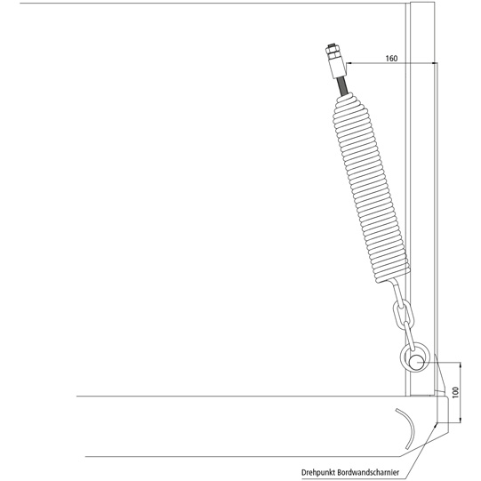 Spiralfeder 60 x 10 x 330 mm, ohne Zubeh&ouml;r f&uuml;r Bordwand Suer 215131695