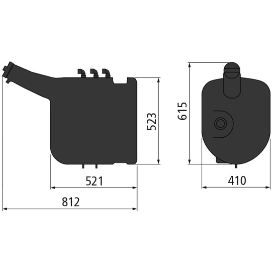 Dieseltank 85 Liter,Polyethylen, schwarz, Suer 215521195