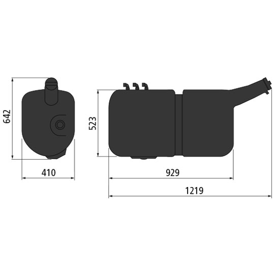 Sauermann - Dieseltank 152 l Suer 215521199