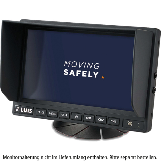 LUIS 7Zoll HD Monitor Professional 1024&times; 600 Pixel, 5-PIN Anschluss