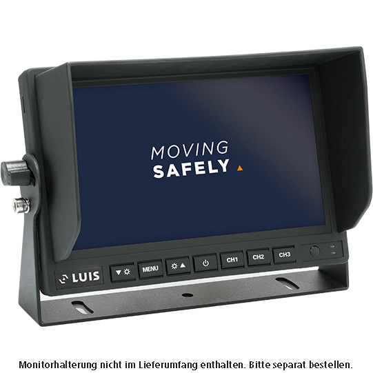 LUIS 7Zoll HD Monitor Professional 1024&times; 600 Pixel, 5-PIN Anschluss