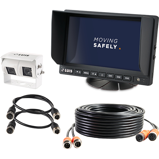 LUIS Kamera-Twin-System 7Zoll Professional, wei&szlig;, 20 m Suer 245559276