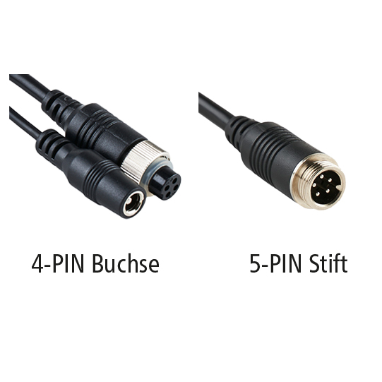 LUIS Adapterkabel, L&auml;nge 0,2 m, 4-PIN Monitor auf 5-PIN Kamera, 700028 Suer