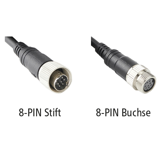 LUIS RV-Monitor Adapterkabel, Kabell&auml;nge 2 m, 8-PIN Buchse/Stift, 101021 Suer