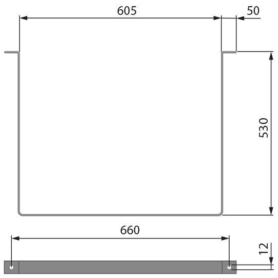 Haltebügelsatz für Werkzeugkästen WK-FS 20/30/50,Suer 390142052