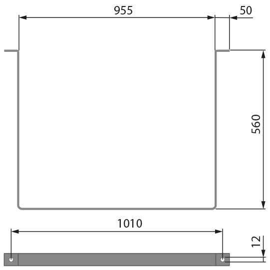 Halteb&uuml;gelsatz f&uuml;r WerkzeugkastenWK-FS 80,enth&auml;lt 2Halteb&uuml;gelgalvanisch